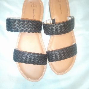 Brand New black Time and Tru sandals
